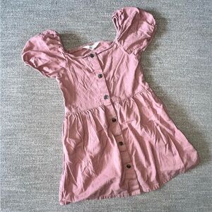 H&M Kids Dress in Soft Pink with Buttons